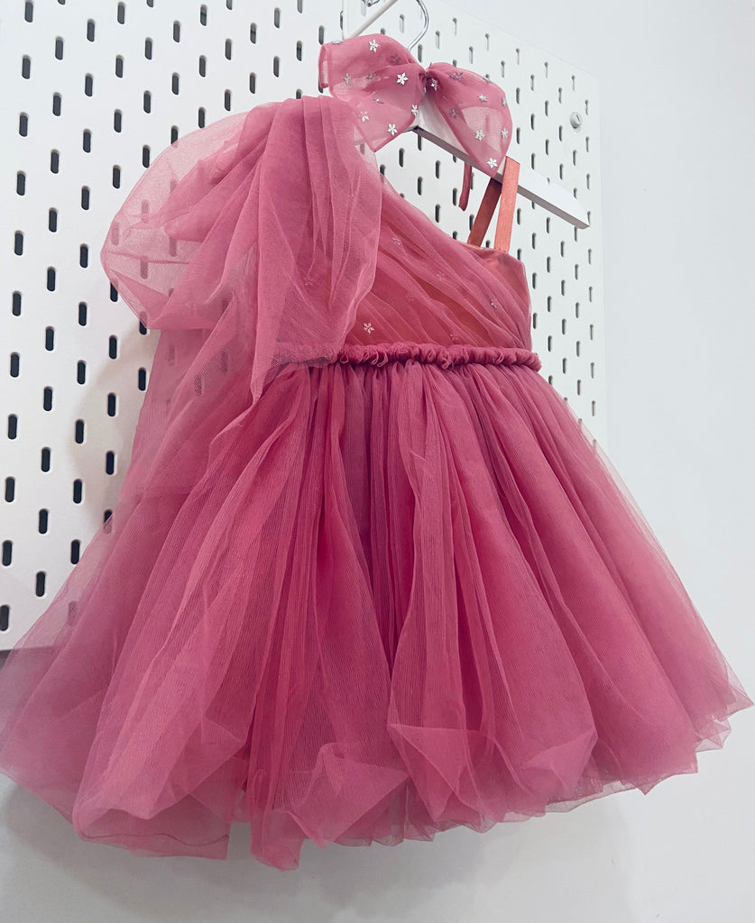 JS Kids Wear Girls New Fancy Silk Blend Self Design Barbie Frock Dress  (Pink) : Amazon.in: Clothing & Accessories
